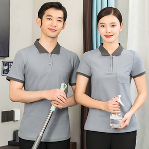 Uniforme <span class=keywords><strong>de</strong></span> Trabajo <span class=keywords><strong>de</strong></span> Verano para Mujer, Manga Corta, para <span class=keywords><strong>Limpieza</strong></span>, Hotel, Hospital, Personal <span class=keywords><strong>de</strong></span> <span class=keywords><strong>Limpieza</strong></span>, Uniforme Tipo Polo - Product Image 2