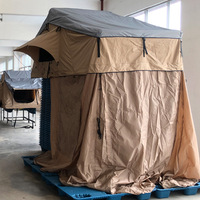 Tente de toit rigide panoramique professionnelle Zentopia Skyview, double couche, avec lucarne, sans installation requise, tente de voiture extra longue