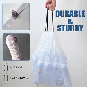 Custom Printed <strong>Drawstring</strong> Plastic <strong>Garbage</strong> <strong>Bags</strong>: Durable Disposable <strong>Trash</strong> <strong>Bags</strong> for Household and Commercial Use - Product Image 4