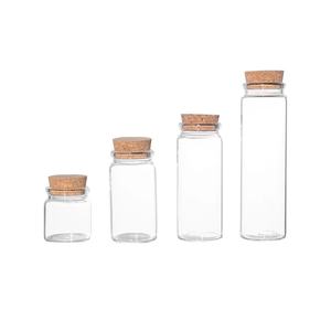 Großhandel 2ml 5ml 10ml 15ml 20ml 30ml Leere Glas fläschchen Samen blume Streich hölzer Verpackung Glasflasche mit Kork deckel - Product Image 1