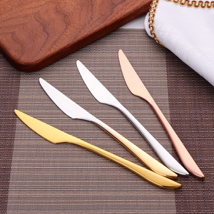 9.0 pouces en acier inoxydable poids lourd couteaux de dîner événement de mariage couverts dîner <span class=keywords><strong>couteau</strong></span> cuillère fourchette ensemble <span class=keywords><strong>couteau</strong></span> de cuisine <span class=keywords><strong>table</strong></span> - Product Image 2