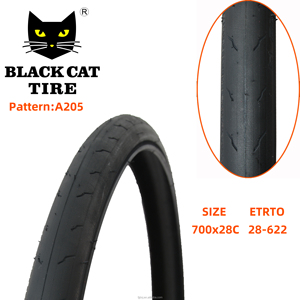 Wholesale <strong>Tyre</strong> Repair Assembly Parts Rubber Tire <strong>700x28C</strong> A205 Black Cat Tire Black Outer Natural Origin Type - Product Image 2
