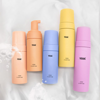 Botol Sabun Busa Tangan ODM OEM 100ml 150ml Kustom PET Plastik Matte Kuning Biru Hitam Dispenser Pompa Pembersih Busa
