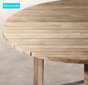 Muebles <span class=keywords><strong>de</strong></span> jardín al aire libre Artesanía <span class=keywords><strong>de</strong></span> alta calidad Forma redonda Madera <span class=keywords><strong>de</strong></span> teca maciza Dia 59 "Mesa <span class=keywords><strong>de</strong></span> comedor con 6 sillas - Product Image 1