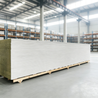 Panneau d'isolation en laine de roche imperméable, panneau sandwich en laine de roche pour l'absorption acoustique et la réduction du bruit dans les ateliers d'usine