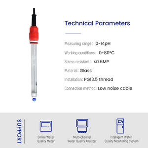 เครื่องวัดค่า <span class=keywords><strong>Ph</strong></span>/Orp ราคาต่ำอิเล็กโทรดแก้วอุณหภูมิสูง0-130องศาเซลเซียส - Product Image 6