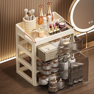 Boîte de rangement de bureau COIZY à tiroirs multicouches en PP transparent pour dortoir, <span class=keywords><strong>organisateur</strong></span> de fournitures scolaires et de livres pour étudiants, facile à utiliser - Product Image 2