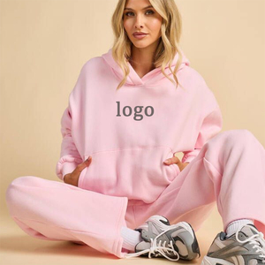 Sudadera con Capucha Extra Grande para Mujer, de Alta Calidad, Gruesa, Pesada, Cómoda, de Corte Holgado, con Estampado Puff - Product Image 1