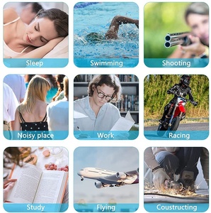 2025 Tapones para los oídos de seguridad con cable Cancelación de ruido Sensibilidad al ruido reutilizable Tapones para los oídos Bolsa Opp Protector de oídos Dormir Natación - Product Image 5