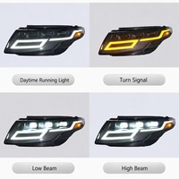 Kit de phares LED complets, projecteur bi-LED, 6 feux bas et 6 feux hauts, clignotants séquentiels pour Range Rover Evoque 2016-2018