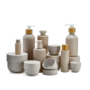 Tóc Mudpack Rơm Lúa Mì Jar 100Ml 250Ml 300Ml 500Ml Rơm Lúa Mì Phân Hủy Sinh Học Kem Dưỡng Da Dầu Gội Gel Tắm Chai Với Nắp Tre - Product Image 6