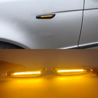 Lampe pour BMW E90, E91, E92, E93, E60, E87, E82, E46, lentille de fumée dynamique, lumière de clignotant, marqueur latéral, 2 pièces