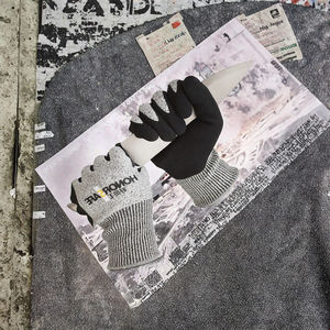 Guantes de Trabajo Resistentes a Cortes de Nivel 5, Ajuste Superior, ANSI A3, Palmas Recubiertas de PU, Flexibles, Antideslizantes, Puño de Seguridad, Grosor de 7/8 oz - Product Image 3