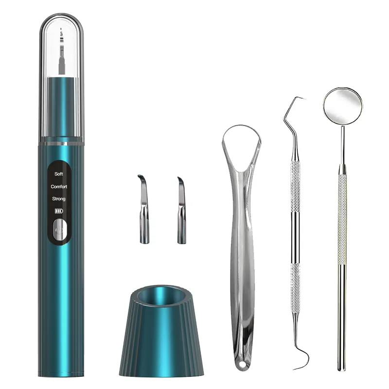 OEM Home Use Portable Teeth Cleaning Kit Plaque Remover Electric Ultrasonic Tooth Cleaners Dental Scaler