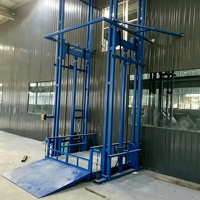 Plateforme élévatrice verticale hydraulique fiable pour le levage de marchandises stationnaires et le transport inter-étages en usine