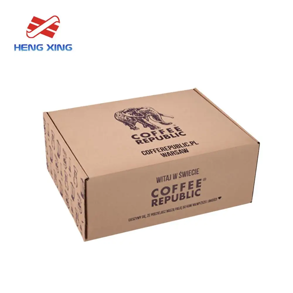 Hengxing eco-amigável impressão personalizada de papel enrolado caixa de empacotamento da mailer
