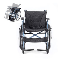 Fauteuil roulant sport à grandes roues de 24 pouces, fauteuil roulant manuel pliable avec coussin confortable, pièces détachables