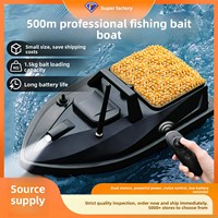 Bateau à appâts intelligent pour la pêche en plein air V805 avec télécommande de 500 m, GPS, capacité de charge de 3 kg, batterie au lithium intégrée