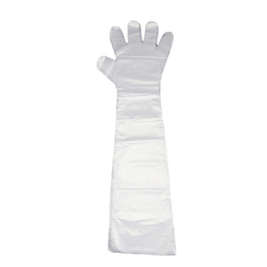 Degao Disposable 80cm Sterile PE Veterinary Long Arm Obstetric <b>Gloves</b> for Farm Cattle Sheep Breeding Insemination Operation - Product Image 3