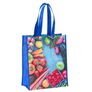 Custom Durable Matte Laminated Gravure Printed logo Non Woven Grocery Shopping <b>Bag</b> - Product Image 1