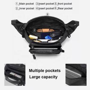 캐주얼 냄새 방지 방수 대용량 나일론 남성 패니 팩 맞춤형 로고 허리 범프 벨트 가방 - Product Image 4