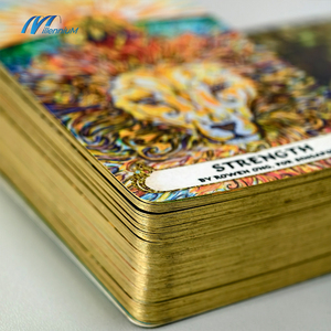 Factory Dropshipping personalizzabile stampa olografica tarocchi e carte oracolo a buon mercato tarocchi francesi carte da gioco - Product Image 3