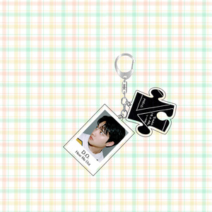 Porte-clés en acrylique Kpop Baekhyun Chanyeol D.O Hear Me Out Album, pendentif porte-nom, Chen Suho Kai Sehun, porte-clés tendance, décoration de sac - Product Image 3