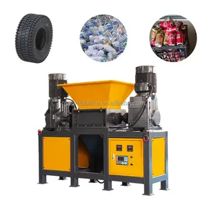 "Kunststoff Recycling Recycling Mini Doppel welle Mülls chrott Brecher Shredder Modell Top Seller Holz abfall Shredder Kapazität