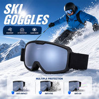 Lunettes de snowboard cylindriques personnalisées pour adultes, vente en gros OEM/ODM, lunettes de ski