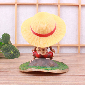 XR 13cm Anime Pièce <span class=keywords><strong>Chapeau</strong></span> <span class=keywords><strong>De</strong></span> <span class=keywords><strong>Paille</strong></span> Bandage Luffy Cry PVC Action <span class=keywords><strong>Manga</strong></span> Collection Modèle Figurine Enfants Jouets Poupée Une Figure - Product Image 6