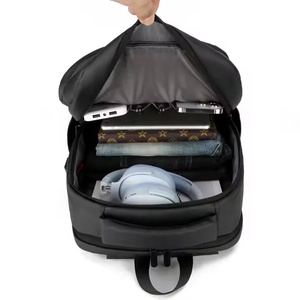 Carnet de voyage sac à dos étanche logo personnalisé sac à dos d'affaires collège sac d'ordinateur cartable avec USB - Product Image 5