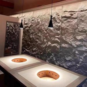 Gestapelde Steen Fineer Paddestoel Wandpaneel Stabiel Hard Vochtbestendig Eco Materiaal Voor Buiten & Hotel Toepassingen Fabriek Prijs - Product Image 4