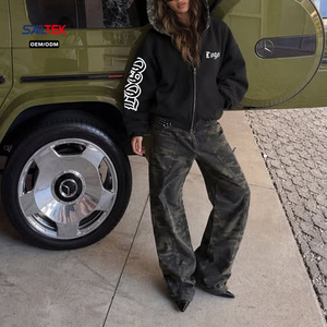 <span class=keywords><strong>Sudadera</strong></span> <span class=keywords><strong>con</strong></span> <span class=keywords><strong>Capucha</strong></span> y <span class=keywords><strong>Cremallera</strong></span> de Camuflaje, Unisex, Oversize, de Forro Polar, <span class=keywords><strong>con</strong></span> Gráficos Personalizados, Estilo Urbano, Ropa Casual para Hombre y <span class=keywords><strong>Mujer</strong></span> - Product Image 6