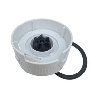 Base de mixeur en acier inoxydable et plastique pour usage commercial et domestique, compatible avec les robots culinaires et les centrifugeuses