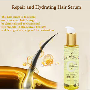 Sérum capillaire protecteur thermique biologique personnalisé OEM, marque privée, logo, huile d'argan, vitamines capillaires, sérum réparateur, fabricant - Product Image 3