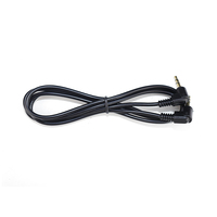 Câble audio TRS pour instrument de musique, stéréo mâle à angle droit, 3.5mm, 3 broches, 1m, plaqué or, pour automobile