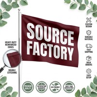 Drapeau/Bannière Publicitaire Personnalisé en Polyester Durable 3x5 ODM – Livraison Rapide, Échantillon Gratuit, Prix Bas pour Entreprises – Populaire et Abordable
