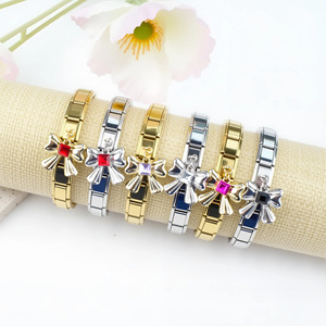 Módulo italiano Encanto italiano Pulsera de acero inoxidable Arco Elástico Brazaletes de moda - Product Image 1