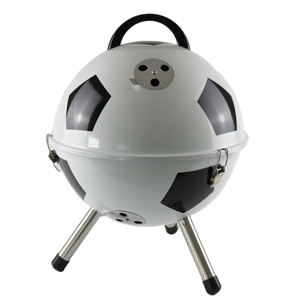 Di alta qualità Design calcio calcio carbone griglia barbecue Set Indoor Round Mini12 pollici acciaio inox pieghevole AGA - Product Image 1