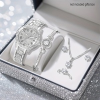 Ensemble de montres pour femmes de luxe, sport et mode, quartz, bracelet, collier, boucles d'oreilles, bijoux, acier inoxydable carré, 20 mm, cristal saphir