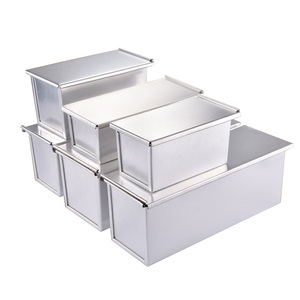 <span class=keywords><strong>Pullman</strong></span> sin recubrimiento, molde para pan, caja para tostadas 250g/450g/600g/750g/900g/1000g/1200g Material de metal de aluminio - Product Image 1