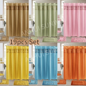 <span class=keywords><strong>Ensemble</strong></span> <span class=keywords><strong>de</strong></span> <span class=keywords><strong>tapis</strong></span> <span class=keywords><strong>de</strong></span> bain antidérapants brodés 19 pièces en gros, <span class=keywords><strong>rideau</strong></span> <span class=keywords><strong>de</strong></span> <span class=keywords><strong>douche</strong></span> imperméable, 1 <span class=keywords><strong>ensemble</strong></span> <span class=keywords><strong>de</strong></span> <span class=keywords><strong>tapis</strong></span> <span class=keywords><strong>de</strong></span> salle <span class=keywords><strong>de</strong></span> bain, crochets métalliques avec <span class=keywords><strong>tapis</strong></span> <span class=keywords><strong>de</strong></span> sol - Product Image 6