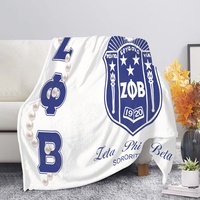 Couverture en flanelle personnalisée Phi Beta Sigma la plus vendue – Couverture douce et chaude pour canapé-lit, confort domestique