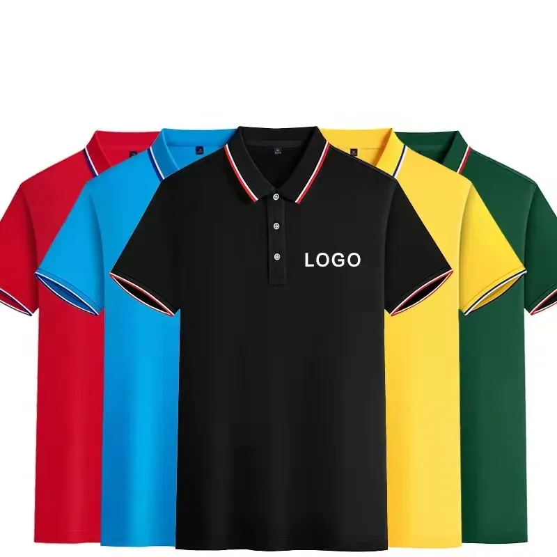 Camisetas elásticas Polos para hombre Quick Qry Golf Urban Club Diseñadores Personalizar Tamaño grande Verano Casual Estampado Patrón de punto