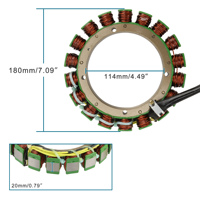 GOOFIT Motorcycle Generator Copper Stator Coil Replacement for Yamaha Outboard 200/225HP