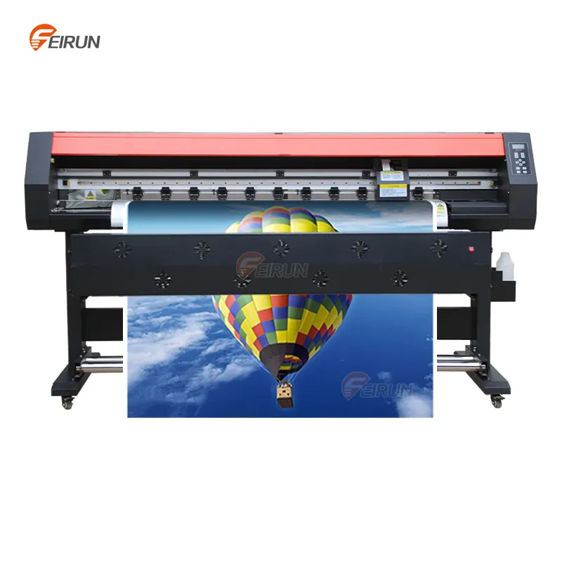 Feirun impressora digital ecológica, 1.3m 1.6m 1.8m impressora de tinto com cabeça xp600