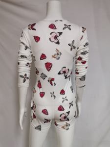 <span class=keywords><strong>Pijama</strong></span> <span class=keywords><strong>de</strong></span> una pieza para mujer, estilo Backwood, cintura elástica, tejido <span class=keywords><strong>de</strong></span> punto, 3 piezas, cuello en V, color rosa, para primavera/verano - Product Image 4