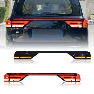 Beste Prijs Voor Lc300 Toyota Land Cruiser 2024 Led Kofferbak Achterlichten Met Start Mode Dynamische Rode Spoiler Bumper Accessoires