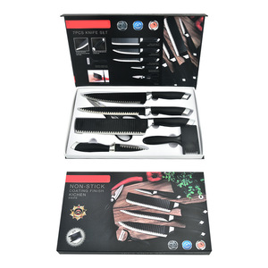 Factory Direct Supply, Large Stock 7pcs Kitchen <b>Knife</b> <b>Set</b> Non‑Stick Wave Blade Cutlery Kit Fast Delivery for Bulk Orders - Product Image 4