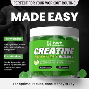 Gomitas de Creatina 100% Naturales de Marca Privada para Desarrollo Muscular, Nutrición Deportiva, Creatina Monohidrato, Gestión de Energía para Adultos - Product Image 6